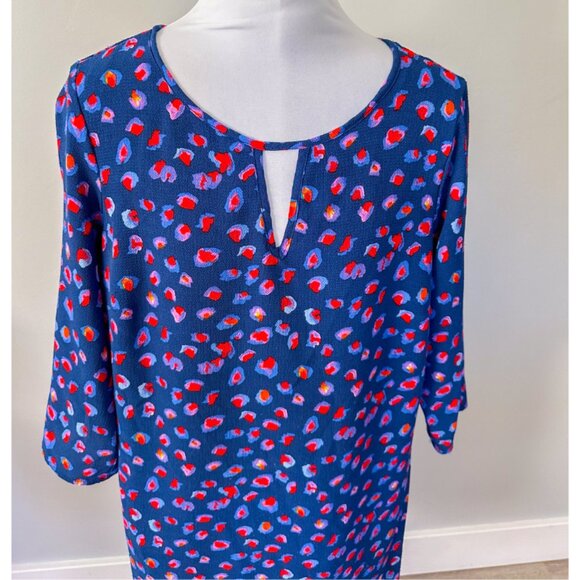 C&E Lifestyle Navy Polka Dot Tunic Dress - Picture 2 of 12